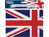 Pack 16, Union Jack napkins*