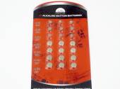 Pack 18, alkaline button batteries*