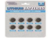 Pack 8, lithium batteries*
(4xCR2032-2xCR2025-2xCR2016)