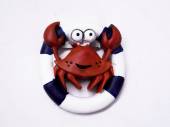 Resin crab/life belt magnet.