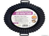 Round silicone air fryer liner - black/grey* 
(20x16x6.5cm)