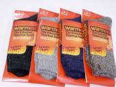 Mens farmers boot thermal socks - 4/cols.