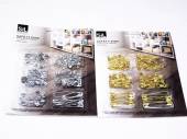 Pack 125, asstd sizes safety pins - 2/cols*