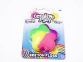 Cotton floss soft puffy slime.