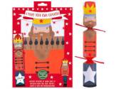 Pack 6, m-y-o 12" Nutcracker Christmas cracker kit.