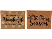 Coir Christmas doormat - 2asstd*
(60x40cm) XMN2393