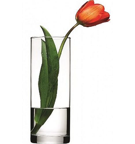 26.5cm cylinder glass vase - boxed*