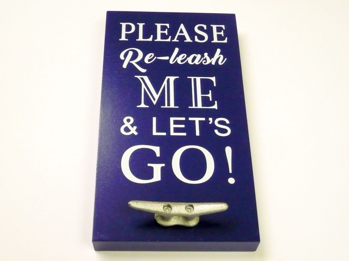 Please re-leash me lead hook (28x15cm)