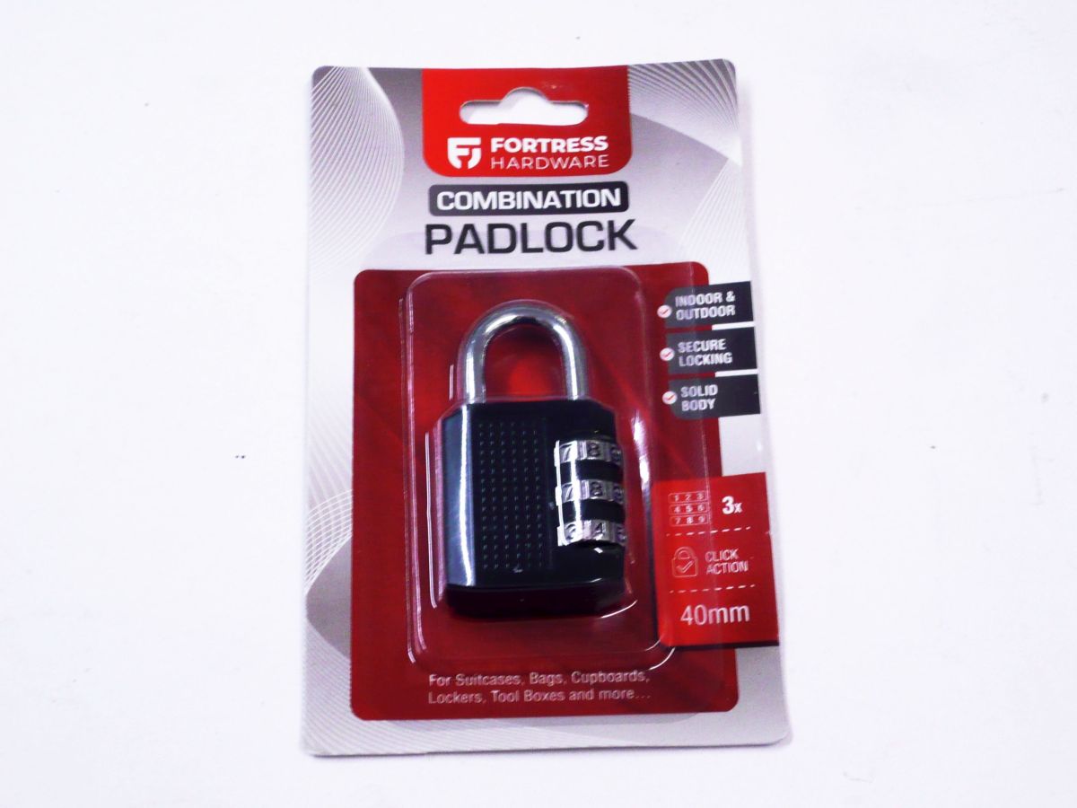 40mm combination padlock*