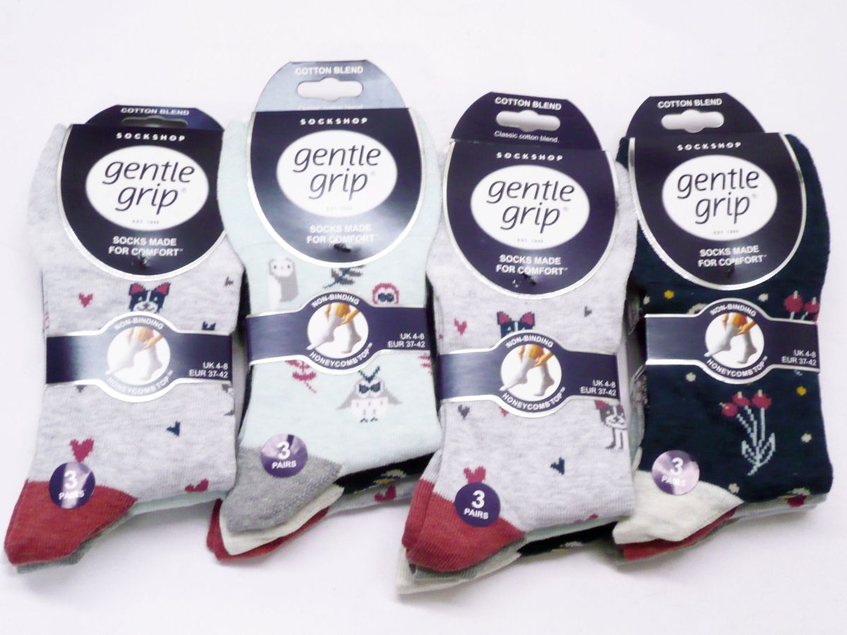 Ladies animal design socks.
(3pkt x4)