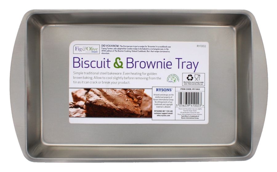 Biscuit and brownie tray.
(32x19x3.5cm)