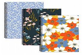 Floral note book (20x28cm) - 3asstd*