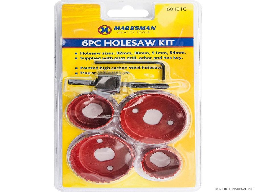 6pc holesaw kit*