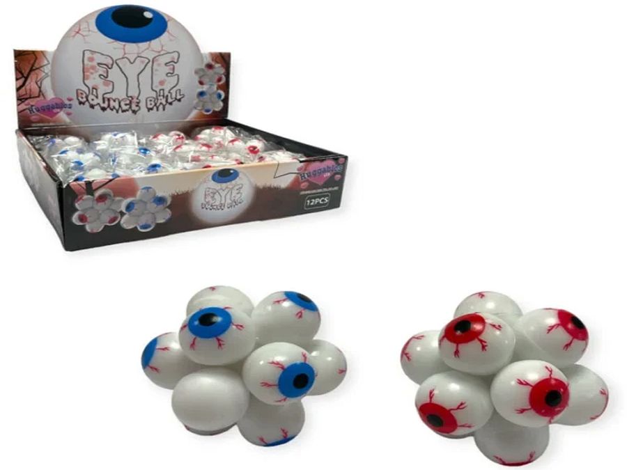 Box 12, eyeball bounce balls - 2/cols.