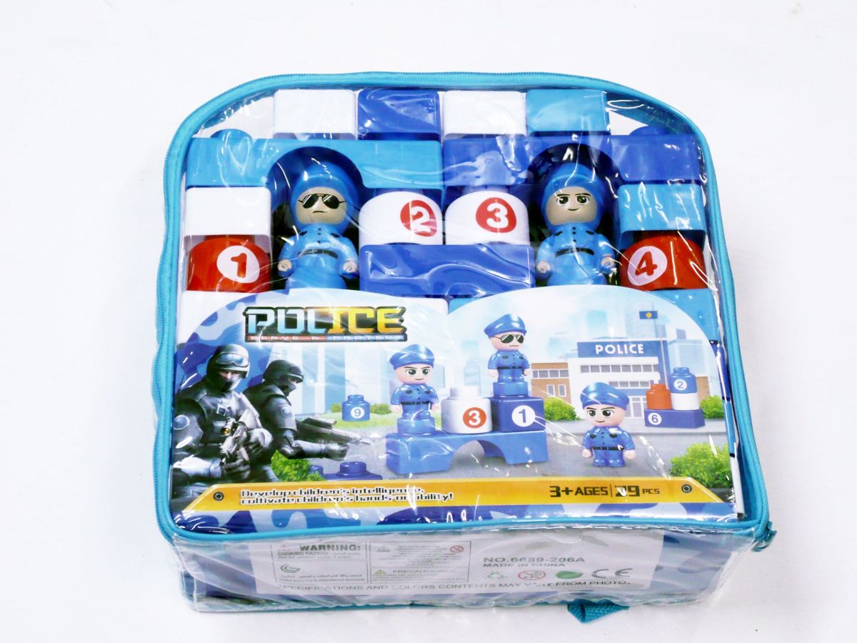 29pc police building block set*