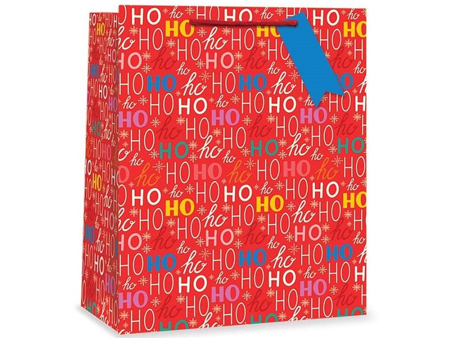 Christmas Ho-Ho-Ho gift bag - LARGE   (32x26x12)